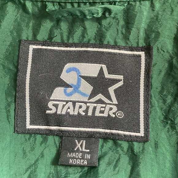 Unisex Vintage XL Green Starter Hamden Hall Zip Up Windbreaker - Picture 5 of 10